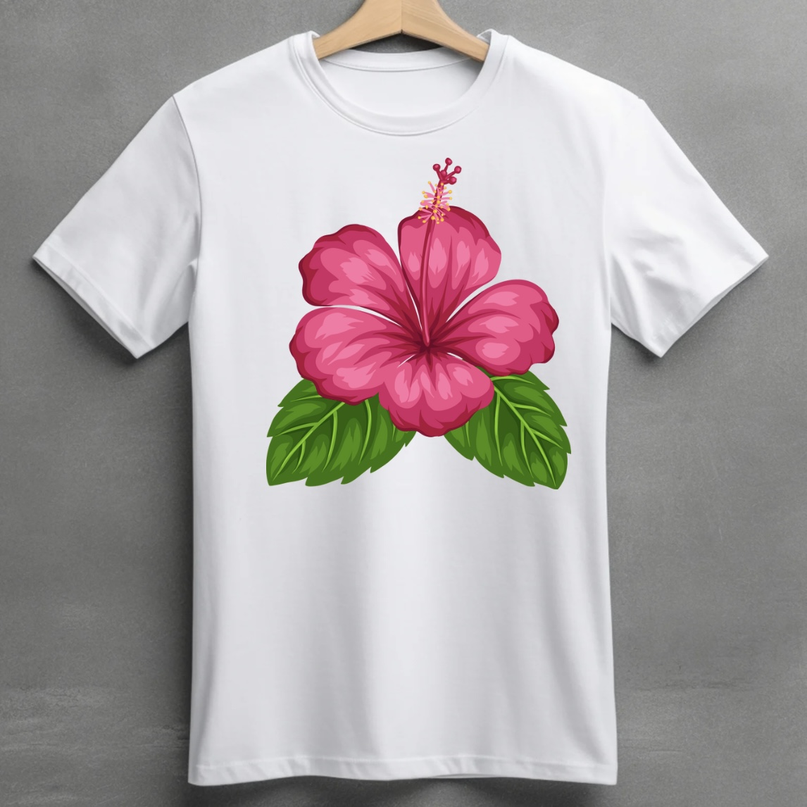 1753803985_6888ecd16e479 unworried regular fit pink Hibuscus tee - Image 1