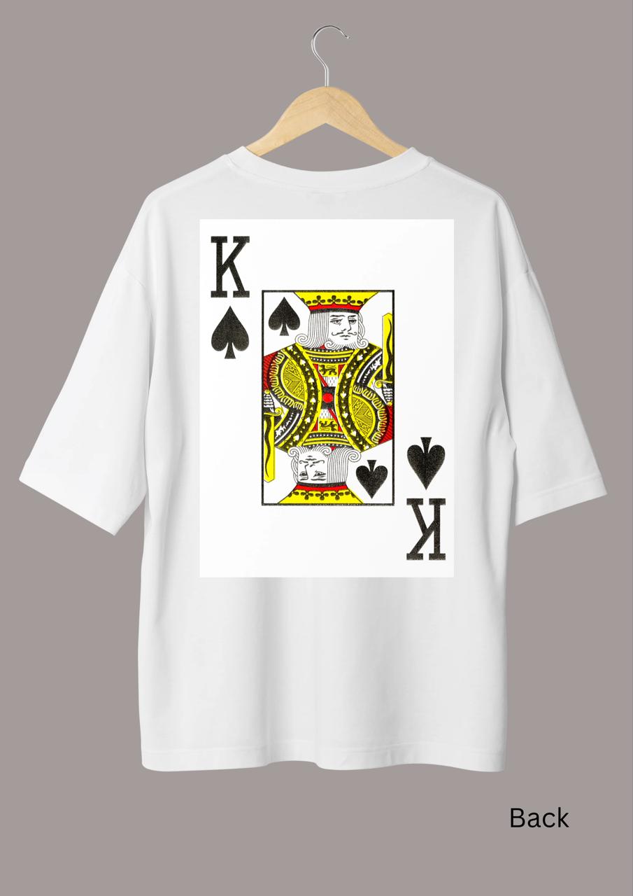 WhatsApp Image 2026-07-06 at 1.46.46 PM Unworried king Spade Card Tee - Image 1