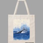 Blue Whale Tote Bag