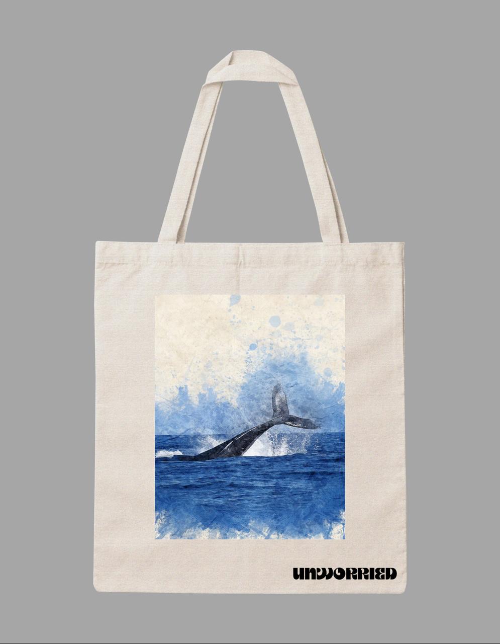 WhatsApp Image 2026-07-06 at 9.50.18 PM (8) Blue Whale Tote Bag - Image 1