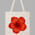 Hibiscus Flower Tote Bag